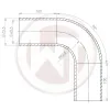 Ø63,5mm (2,5) silicone hose 90° bend black