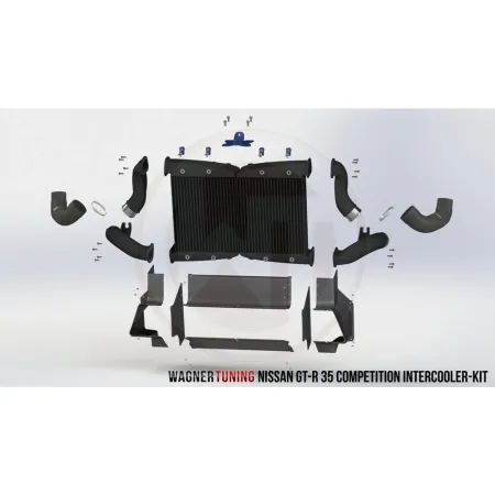 Comp. Intercooler-Kit für Nissan R 35
