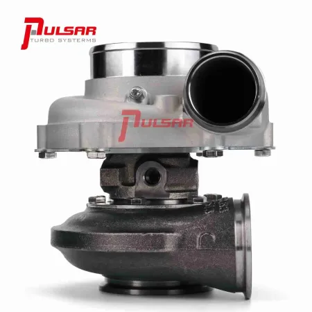 Turbosprężarka Pulsar PSR 3067 Gen2 z podwójnym łożyskiem kulkowym T51R MOD Dual V-Band, A/R 0.72, actuator z billeta 11.6psi z logo PSR
