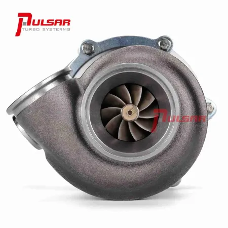 TurboSprężarka Pulsar PSR 3067 Gen2 z podwójnym łożyskiem kulkowym T51R MOD Dual V-Band, 0.72 A/R, IWG, z siłownikiem billet 7.4psi, logo PSR