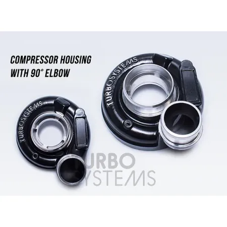 Turbosprężarka TurboSystems HTX3057B1V z 90-stopniowym wylotem powietrza