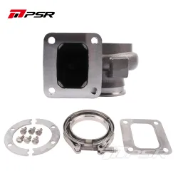 Pulsar PSR PTX35 Turbine Housing for 3576 / 3582 Turbos Stainless STeel T4 Open V-Band Outlet 0.63A/R
