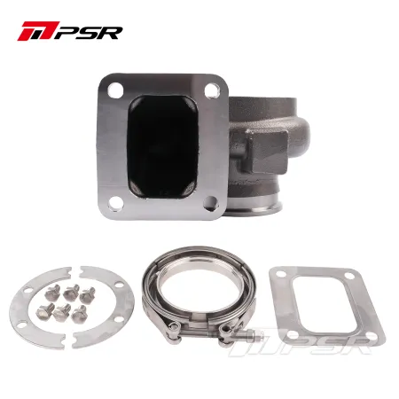 Pulsar PSR PTX35 Turbine Housing for 3576 / 3582 Turbos Stainless STeel T4 Open V-Band Outlet 0.63A/R