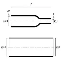 Ecumaster Kształtka termokurczliwa MS-2A/I-02 (boot) prosta