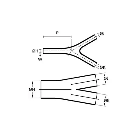 Ecumaster Kształtka termokurczliwa MS-3A/Y-02 (boot) palczatka Y