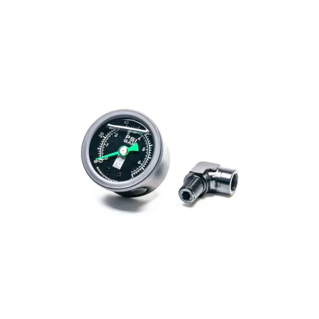 Fuel Pressure Gauge with 90 Deg Adapter Radium Engineering
