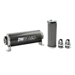 DeatschWerks In-Line Fuel Filter Kit -10AN 100 Micron 160mm