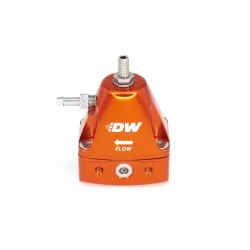 DeatschWerks DWR1000iL In-Line Adjustable Fuel Pressure Regulator (AFPR) Orange
