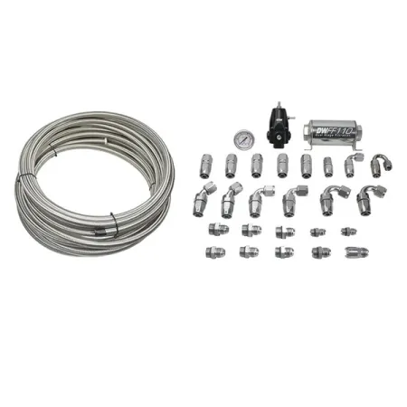DeatschWerks Return Plubling Kit CPE 8AN Feed 6AN Return for Chevrolete and Cadillac 2016-2022