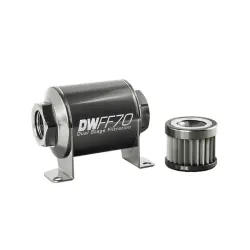 DeatschWerks In-Line Fuel Filter Kit -10AN Female 10 Micron 70mm