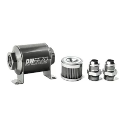 DeatschWerks In-Line Fuel Filter Kit -10AN 40 Micron 70mm