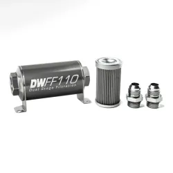 DeatschWerks In-Line Fuel Filter -10AN 40 Micron 110mm