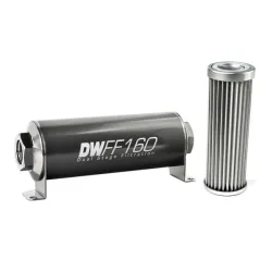 DeatschWerks In-Line Fuel Filter Kit -10AN Female 5 Micron 160mm