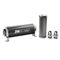 DeatschWerks In-Line Fuel Filter Kit -10AN 10 Micron 160mm