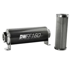 DeatschWerks In-Line Fuel Filter Kit -10AN Female 10 Micron 160mm