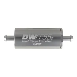 DeatschWerks In-Line Fuel Filter Kit 5/16 in Barb 5 Micron 55mm