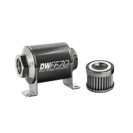 DeatschWerks In-Line Fuel Filter Kit -10AN Female 40 Micron 70mm