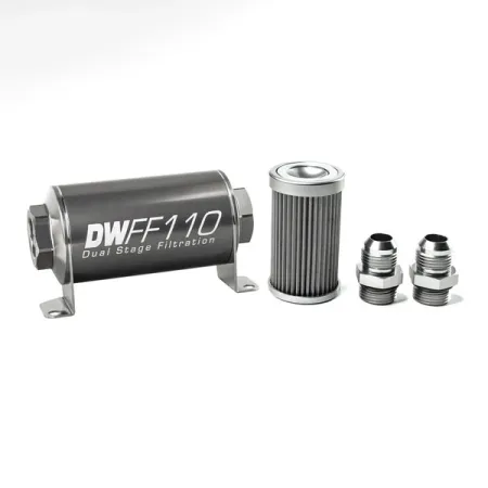 DeatschWerks In-Line Fuel Filter -10AN 40 Micron 110mm