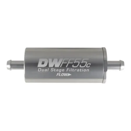 DeatschWerks In-Line Fuel Filter Kit 5/16 in Barb 5 Micron 55mm