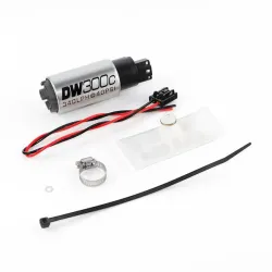 DeatschWerks DW300C Compact Fuel Pump with Install Kit