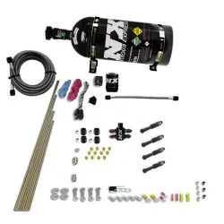 Zestaw Nitro Nitrous Express czarna butla NX 93046-10B Suchy bezpośredni 4 CYL