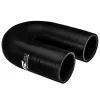 Kolanko silikonowe 180' 60mm Czarny