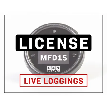 CANchecked License Live Logging for MFD15 Gen2