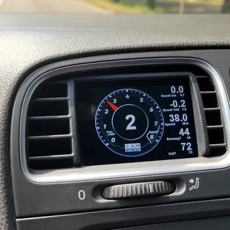 CANchecked Wyświetlacz parametrów MFD28 GEN2 Volkswagen VW Golf MK6 VI 5K 2008 - 2013