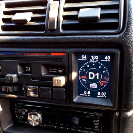 CANchecked Display MFD28 Gen2 window vent for Seat Leon/Cupra 1M LHD 99-05