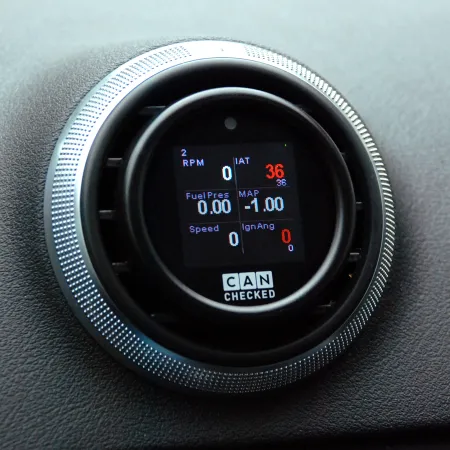 Ramka nawiewu z miejscem na wyświetlacz 52mm CANchecked Audi TT 8J / A3 8P 2003-2013