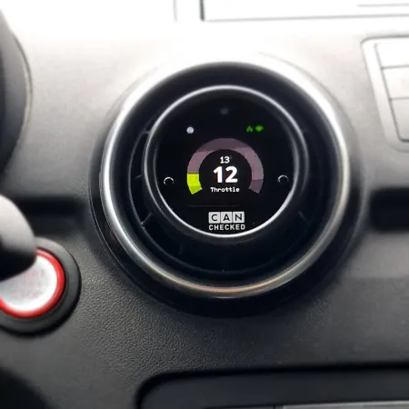 Ramka nawiewu z miejscem na wyświetlacz 52mm CANchecked Audi A1 / S1 2014-2018