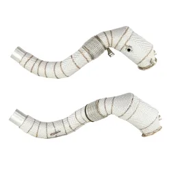 Downpipe FMC.Pro BMW F15 F16 X5 50ix X6 50ix 4.0 4.4L N63B 2015- + katalizator + osłona termoizolacyjna inconel