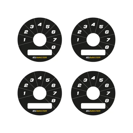 Ecumaster Tarcze Rotary Switch 8pos czarne B01