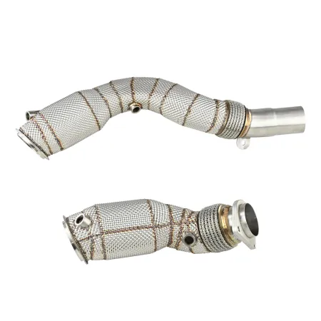 Downpipe FMIC.Pro BMW F80 M3 S55 USA z katalizatorem i osłoną termiczną