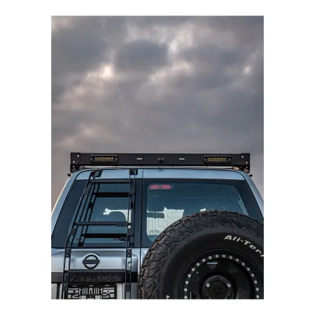 Aluminiowy bagażnik dachowy bez oświetlenia wstecznego typ short IOD Performance Nissan Patrol Y61 SWB