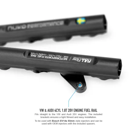 Nuke Performance Fuel Rail for Audi VW 4Cyl 1.8T 20V