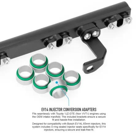 Nuke Performance Fuel Rail for Toyota 6 Cyl 1JZ-GTE Non VVT-i