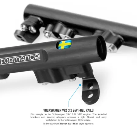 Nuke Performance Fuel Rail for Audi VW 6 Cyl 3.2L VR6 V24