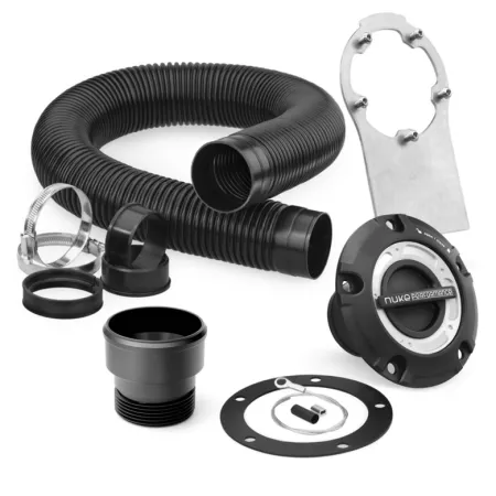 Nuke Performance Filler Cap and Fuel Hose Kit Steel Bracket with M6 Bolts for CFC Unit