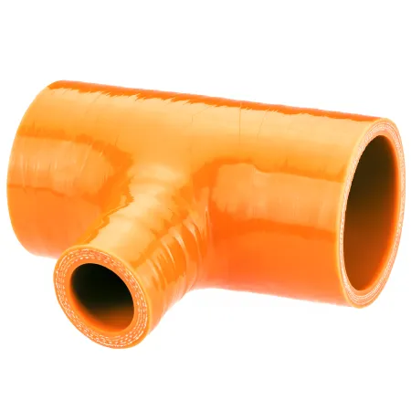 Trójnik silikonowy T-Piece 54/25mm Pomarańczowy