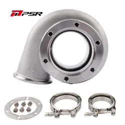 Pulsar PSR Turbine Housing Drop in Precision PTE Ball Bearing V-Band Inlet Outlet 0.82 A/R Stainless Steel for 6266 / 6466 / 6766