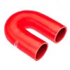 Kolanko silikonowe 180' 41mm Czerwony