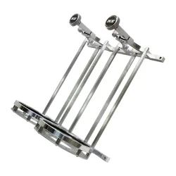 Stand up Billet Bottle Bracket Flat Mount for Dual 10Lb Bottle Nitrous Express NX 11208SB-10