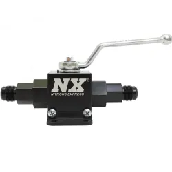 Lightweight Billet Aluminum In-Line Ball Valve 1/2 Inch I.D. with 8AN Fittings Nitrous Express NX 15159-8