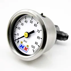 Fuel Pressure Gauge 0-100 PSI with Manifold Nitrous Express NX 15512