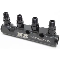 4 Port Fuel Log with Fittings Nitrous Express NX 15844