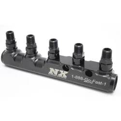 5 Port Fuel Log with Fittings Nitrous Express NX 15845