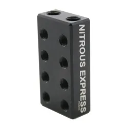 2 In / 16 Out Nitrous Fuel Distribution Block Nitrous Express NX 16174