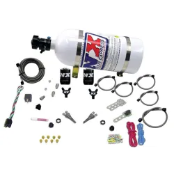Dual Nozzle Nitrous System with 10Lb Bottle for GM TBI ALL (50-75-100-125HP) Nitrous Express NX 20218-10
