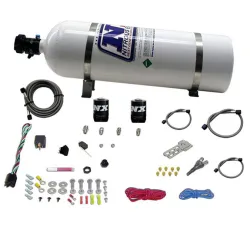 Single Nozzle System with 15Lb Bottle for All Dodge model EFI (35-50-75-100-150 Hp) Nitrous Express NX 20921-15